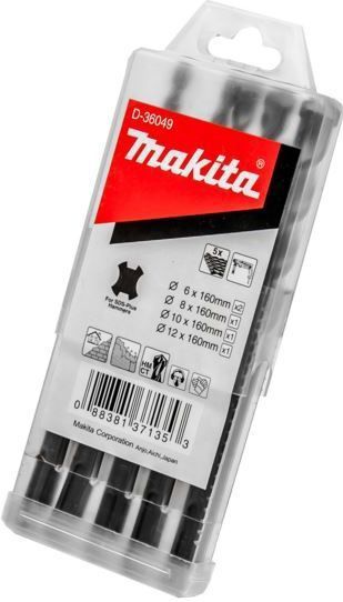 Makita Drill SDS+ 10 12 6 8mm set (D-36049 )