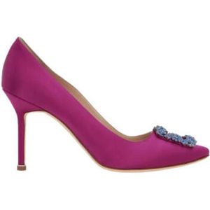 Manolo Blahnik, Hangisi Clava 090 Pump Paars, Dames, Maat:39 EU