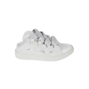Lanvin Witte Curb Mules Sneakers , White , Heren , Maat: 42 EU