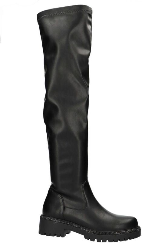 La Strada - Overknee Laarzen - Zwart - Kunstleer