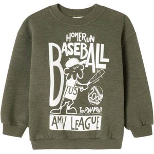 American Vintage - KDOV03AIH2 - Sweater - Donker Groen