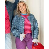 Turquoise - Top lange mouw - Licht blauw - 24219 - Top Kant