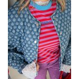 Turquoise - Top lange mouw - Licht blauw - 24219 - Top Kant