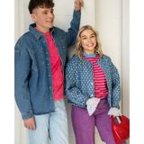 Turquoise - Top lange mouw - Licht blauw - 24219 - Top Kant