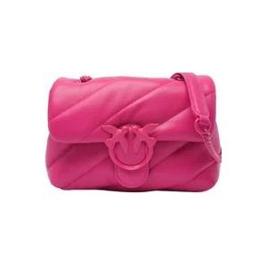 Pinko Stijlvolle Roze Tassen Collectie , Pink , Dames , Maat: ONE Size