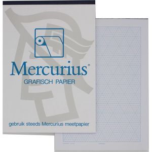 Mercurius - Isometrisch Papier - A3 - Blauw - 80 g/m² - 50 Vellen