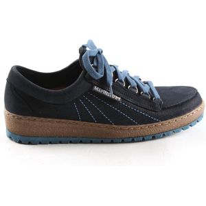 Heren Veterschoenen Mephisto Rainbow Sportbuck Denim Navy
