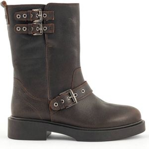 Babouche - Perla-52 - Enkellaarsjes - Bruin - Leer