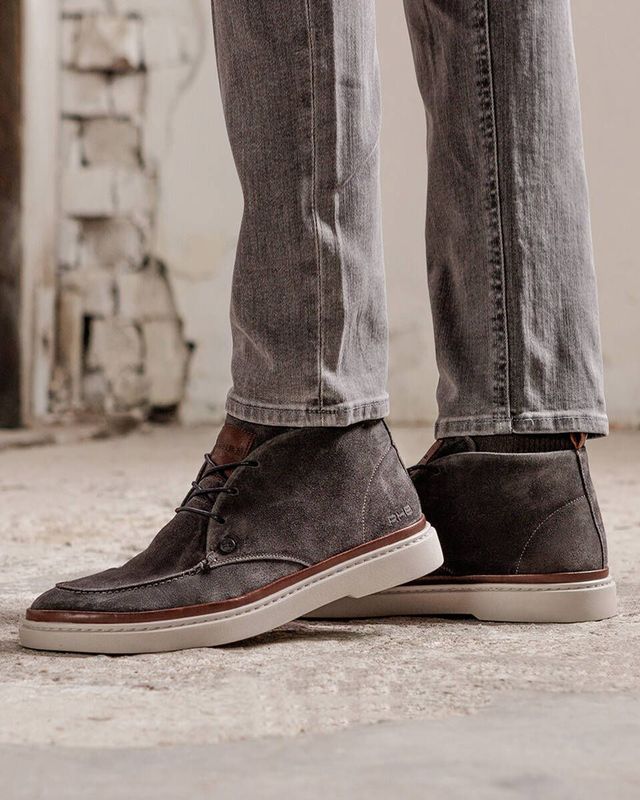 Rehab - Veter schoenen 2442 352201 - Midden Grijs - Veterboots