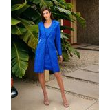 Frank Lyman - Jurk - Blauw - Korte Lengte - Mouwloos Design