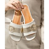Babouche Slippers ROSAN-69 - Ecru