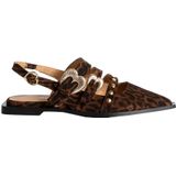 Toral - Madison Clogs - Bruin - Leer - Slip-on Design - Ronde Neus - Lage Hak