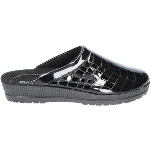 Rhode - 2299 - Pantoffel - Zwart - Lakleer met Croco Print