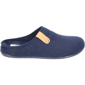 Cypres - Jorna - Pantoffel - Marine Blue - Instappantoffel met Vilt en Uitneembaar Voetbed