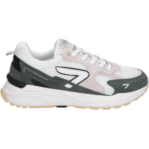 HUB Footwear - Grid - Lage Sneaker - Off White Sage