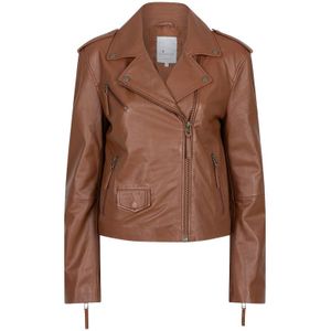 Goosecraft - Burley Biker - Leren Jas - Cognac