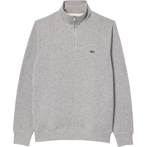 Lacoste - SH1927 - Trui - Grijs - Hoge Hals - Geribbelde Katoen