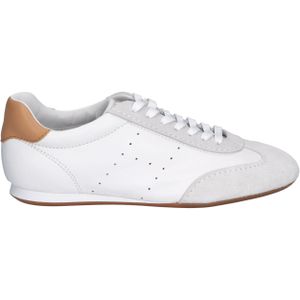 Hogan - H676 - Lage Sneakers - Wit - Suède en Nappaleer