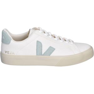 Veja - Campo - Leren Schoen - Wit Groen - Dames