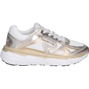 Replay - Christel - Lage Sneaker - Wit en Goud - Fancy Runner