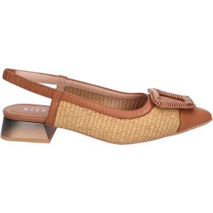 Hispanitas - Dali - Slingback - Bruin - Gevlochten Raffia