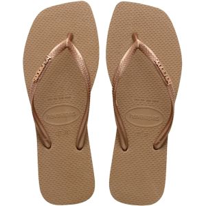 Havaianas - Square Logo Metallic - Slipper - Metallic Rose Gold
