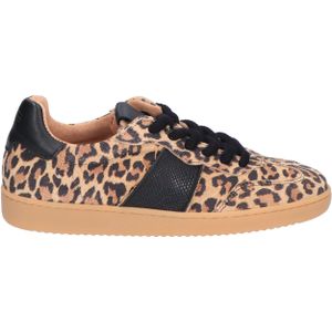 DWRS - Poona - Sneakers - Cognac - Leopard Print - Lage Sneaker