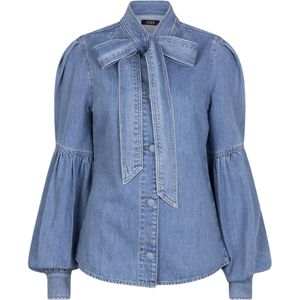 Ibana - Tolena - Blouse - Blauw - Denim