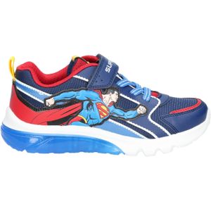 Geox - J56LBD - Lage Sneaker - Blauw Rood - Superman