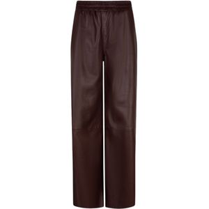 Ibana - Payten - Broek - Burgundy - Hoogwaardig Kwaliteitsleer - Wijde Pasvorm