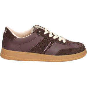 East Pacific Trade - Santos - Lage Sneaker - Bordeaux en Bruin - Retro Stijl