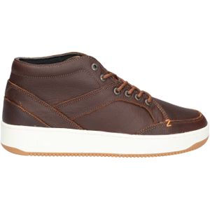 Hub Footwear - Kingston 2.0 - Hoge Sneaker - Cognac Off White