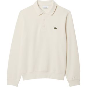Lacoste - SH5781 XFJ - Trui - Beige - Geribbelde Interlock Breistof