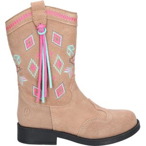 Shoesme - NW25W009 - Cowboylaarzen - Lichtbruin - Met Rits en Teddy Voering