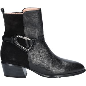 Hispanitas - PHI254297 - Enkellaarsje - Zwart - Getrommeld Leer en Suede
