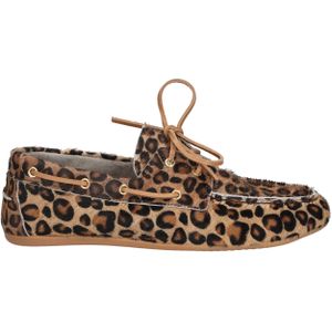 Miss Behave - Jeanne - Casual Veterschoen - Brown - Ponyhair