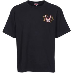 Kenzo, Heren, Tops, Zwart, Maat: M Katoen,