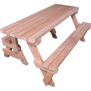 Woodkit.nl Douglas hout Inklapbare picknicktafel bouwpakket