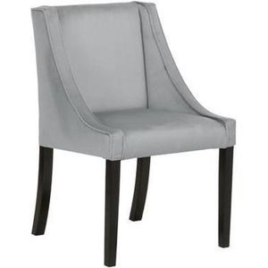 Chanel Prestige armstoel in velours Georgia IV grijze fauteuil