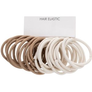50x Haarelastiek - Haaraccessoires - Nude kleur/Bruin - Haarsieraad - Sterk elastiek - Allergie vrije haarelastiekjes - Kinderen/Volwassenen - 50stuks.