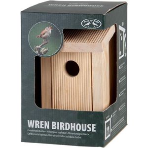 Esschert design - vogelhuisje - nestkast winterkoning - elzenhout - in cadeaudoos