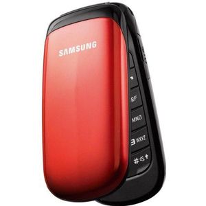 Samsung E1150 1MB mobiele telefoon (extra lange batterijduur) robijnrood