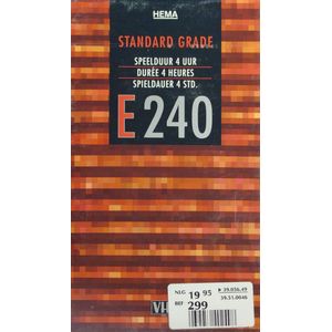 Hema Standard Grade E 240 VHS Video Cassette