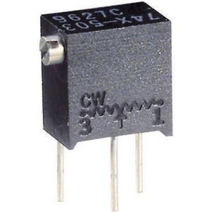 Vishay T63XB503KT20 T63XB503KT20 Spindeltrimmer 12-slagen Lineair 0.25 W 50 kΩ 4320 ° 1 stuk(s)