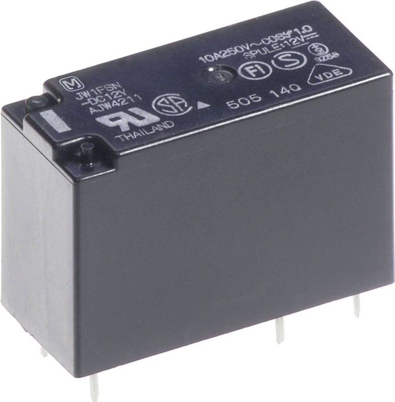 Panasonic - JW1FSN12 - Printrelais - 12 V/DC - 10 A - 1x Wisselcontact - 1 Stuk
