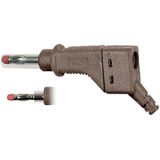 Stäubli - XZGL-425 Lamellenstecker Stecker, gerade Stift-Ø: 4 mm Braun 1 St.