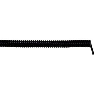 LAPP 73220210 Spiralkabel UNITRONIC® SPIRAL 100 mm / 400 mm 4 x 0,14 mm² Schwarz 1 St