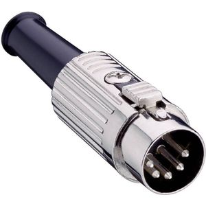 Lumberg 0137 07-1 DIN-connector Stekker, recht Aantal polen: 7 Zilver 1 stuk(s)