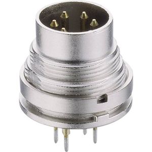 Lumberg SGR 50 DIN-connector Stekker, inbouw verticaal Aantal polen: 5 Zilver 1 stuk(s)