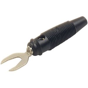 SKS Hirschmann KB 2 Laboratoriumstekker Stekker, recht Stift-Ø: 4 mm Zwart 1 stuk(s)